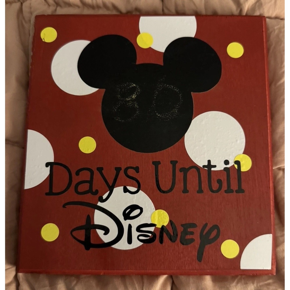 Disney World Disneyland Travel Countdown How Many Days Till Disney Plaque